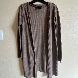 See you Monday, Brown tan cardigan, large
